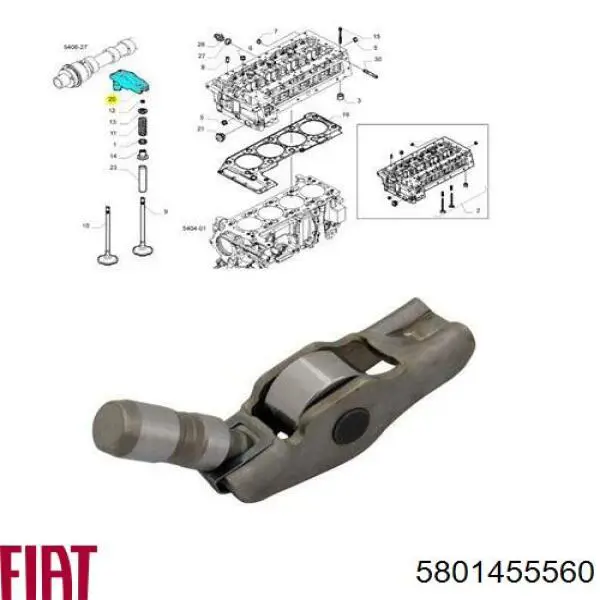 Dźwigienka zaworowa 5801455560 Fiat/Alfa/Lancia
