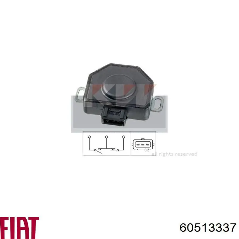 Czujnik położenia przepustnicy (potencjometr) do Seat Ibiza I 021A