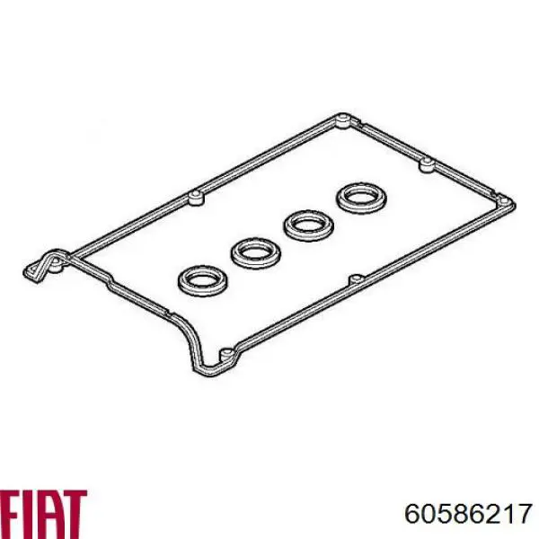 Do koszyka 60586217 Fiat/Alfa/Lancia Uszczelka pokrywy zaworowej silnika