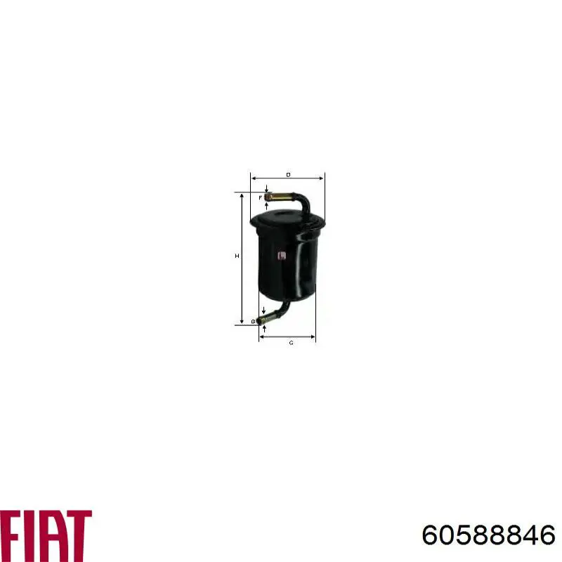 60588846 Fiat/Alfa/Lancia Wahacz zawieszenia przedniego dolny prawy