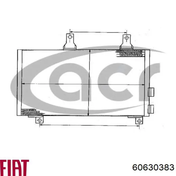  Chłodnica klimatyzacji Fiat Tempra 