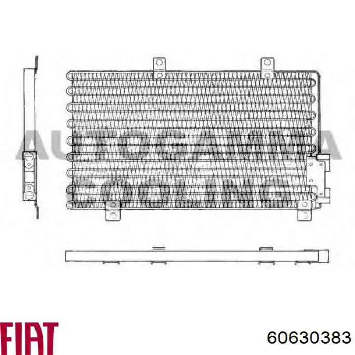 Chłodnica klimatyzacji Fiat Tempra sedana (159) (1990 - 1996) cena, od 55,66 USD