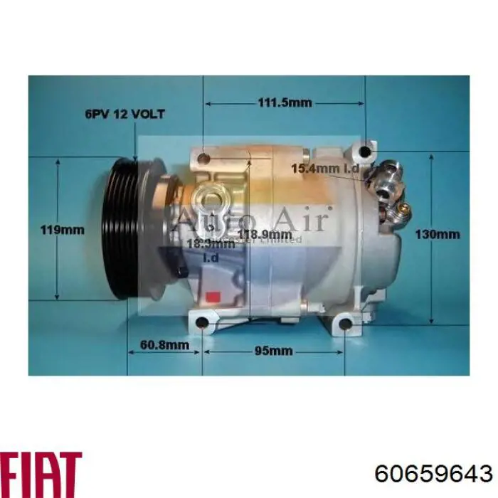Do koszyka SCS08C Fiat/Alfa/Lancia Sprężarka klimatyzacji