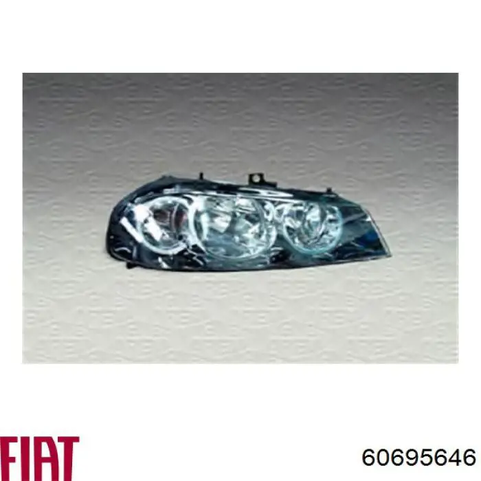 Do koszyka 60695646 Fiat/Alfa/Lancia Reflektor lewy