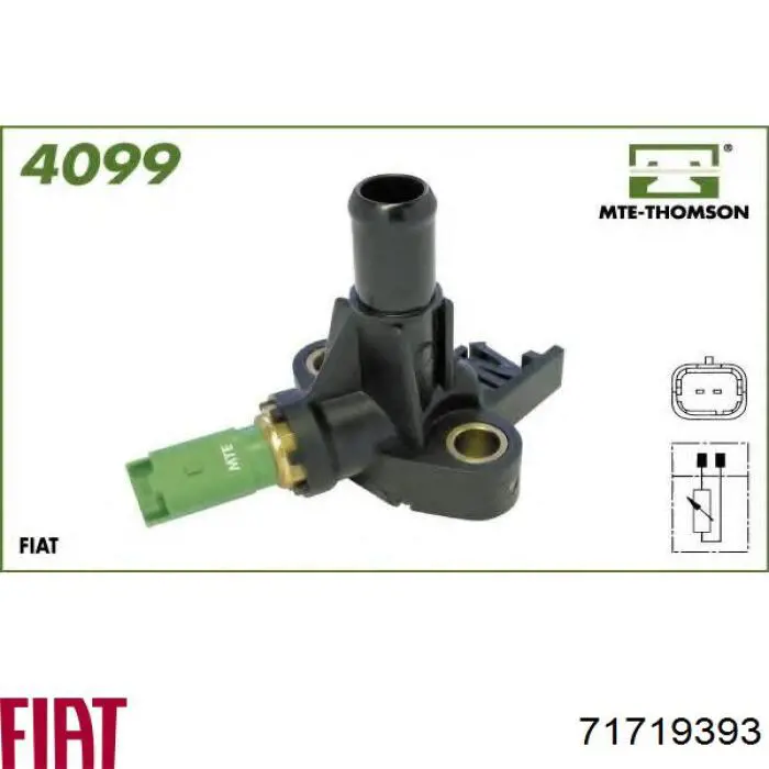 71719393 Fiat/Alfa/Lancia Czujnik temperatury płynu chłodzącego
