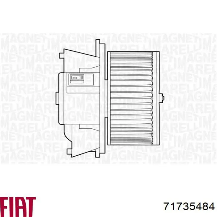 Silniczek wentylatora nagrzewnicy (ogrzewacza wnętrza) Fiat/Alfa/Lancia 71735484 cena, od 62,44 USD