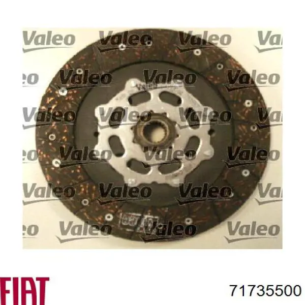 71735500 Fiat/Alfa/Lancia Zestaw sprzęgła (3 części)