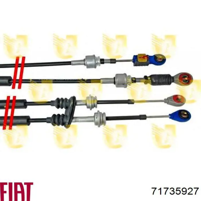 71735927 Fiat/Alfa/Lancia Linka dźwigni zmiany biegów podwójna