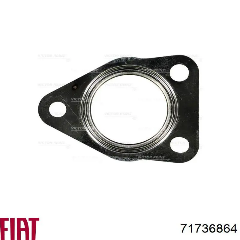 Do koszyka 71736864 Fiat/Alfa/Lancia Uszczelka rury odbiornika tłumika