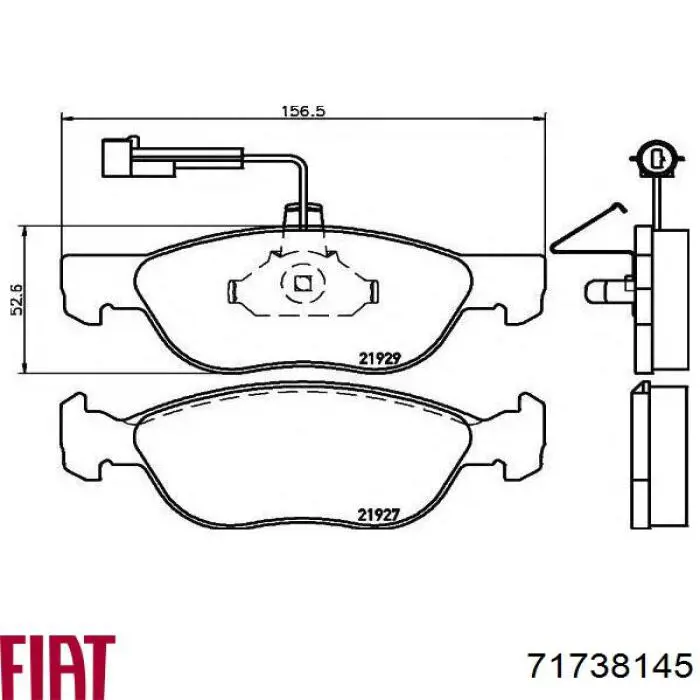 71738145 Fiat/Alfa/Lancia tarcza hamulcowa przednia