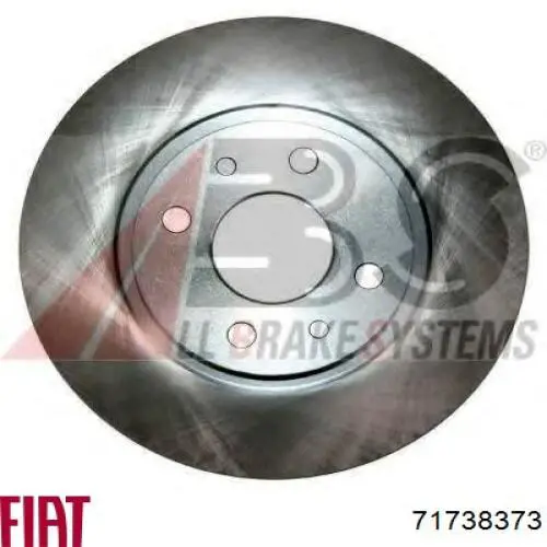 71738373 Fiat/Alfa/Lancia Tarcza hamulcowa przednia