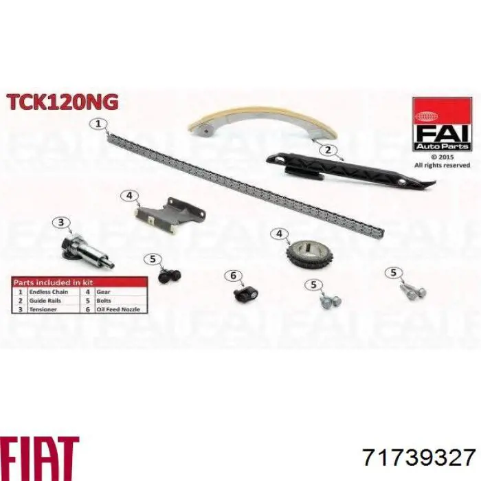 Do koszyka 71739327 Fiat/Alfa/Lancia Łańcuch rozrządu