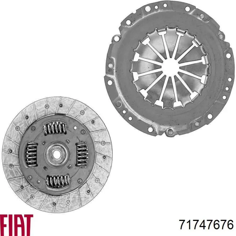 Zestaw sprzęgła (3 części) 71747676 Fiat/Alfa/Lancia