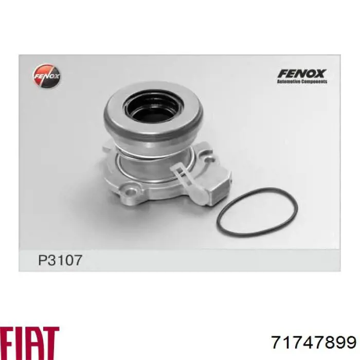 Do koszyka 71747899 Fiat/Alfa/Lancia Cylinder roboczy sprzęgła (wysprzęglik) w komplecie z łożyskiem wyciskowym