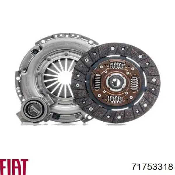 Zestaw sprzęgła (3 części) Fiat/Alfa/Lancia 71753318 cena, od 95,34 USD