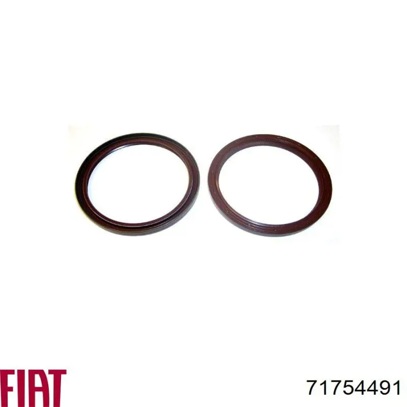 Uszczelniacz wału korbowego silnika tylny Fiat/Alfa/Lancia 71754491 cena, od 9,65 USD