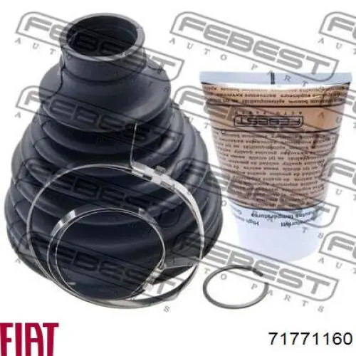 Do koszyka 71771160 Fiat/Alfa/Lancia Osłona przegubu homokinetycznego półosi przedniej wewnętrzna