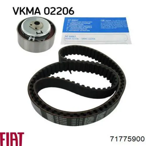 Pasek rozrządu, zestaw Fiat/Alfa/Lancia 71775900 cena, od 56,44 USD