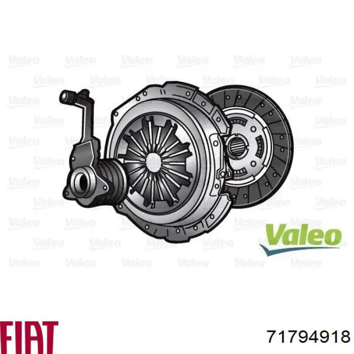 71794918 Fiat/Alfa/Lancia Zestaw sprzęgła (3 części)