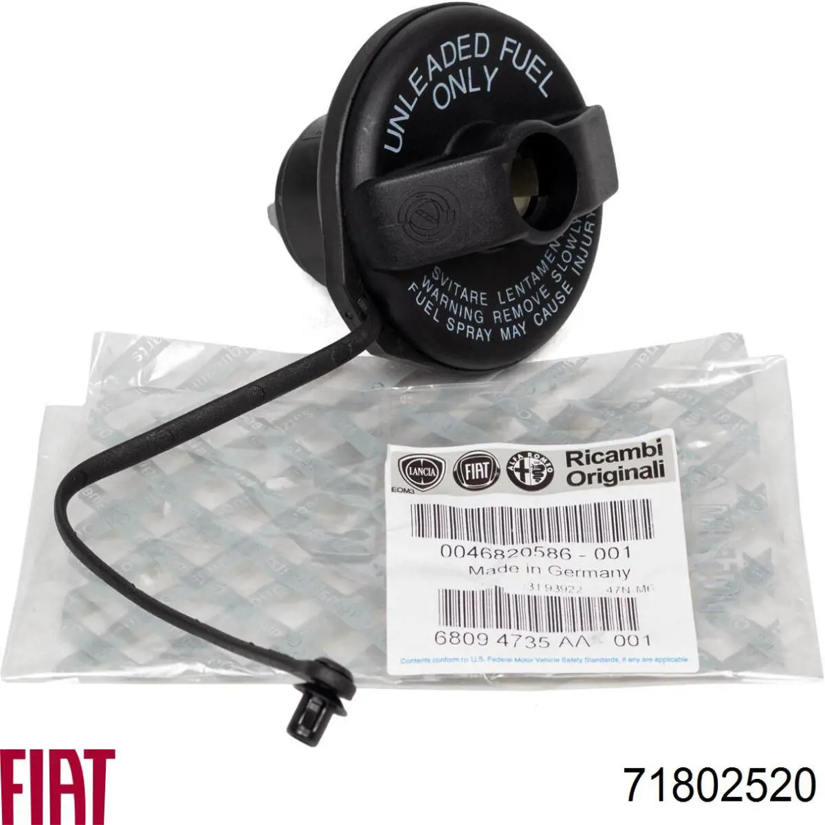 Do koszyka 0071802520 Fiat/Alfa/Lancia Korek wlewu paliwa