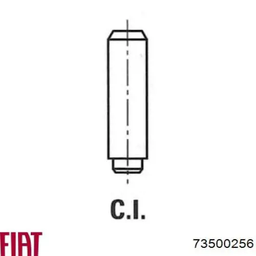 Prowadnica zaworu Fiat/Alfa/Lancia 73500256 cena, od 4,42 USD