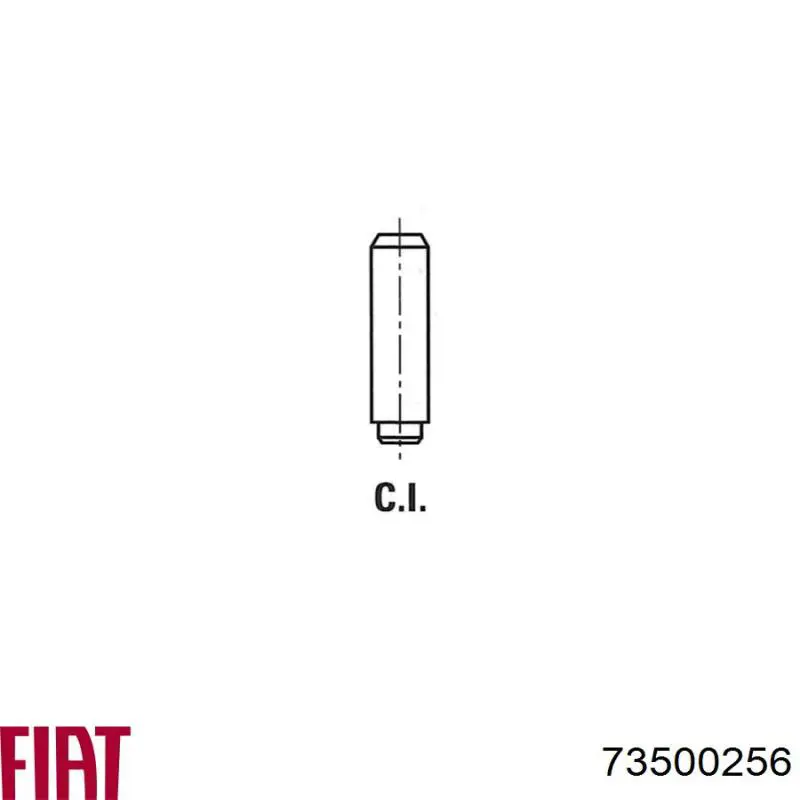 Do koszyka 73500256 Fiat/Alfa/Lancia Prowadnica zaworu