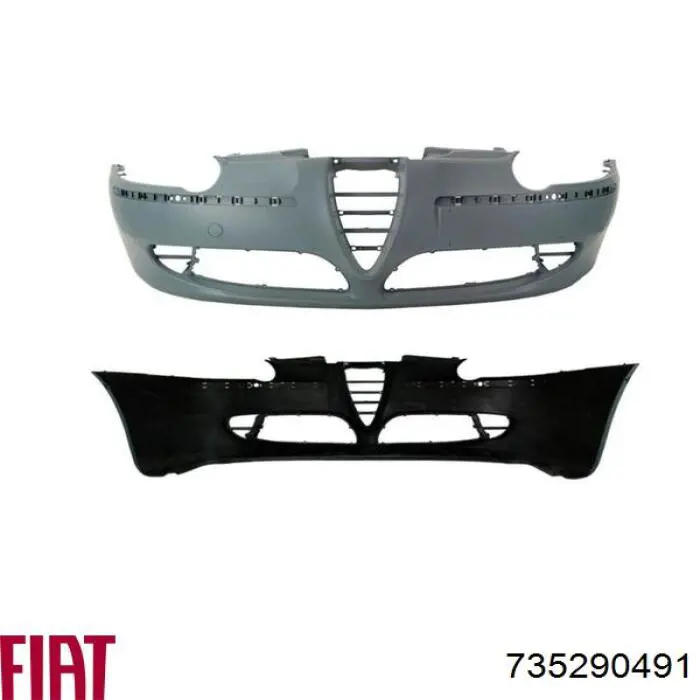 Zderzak przedni Fiat/Alfa/Lancia 735290491 cena, od 35,40 USD