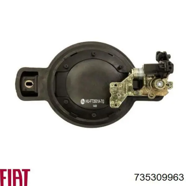 Do koszyka 735309963 Fiat/Alfa/Lancia Klamka drzwi tylnych skrzydłowych lewa zewnętrzna