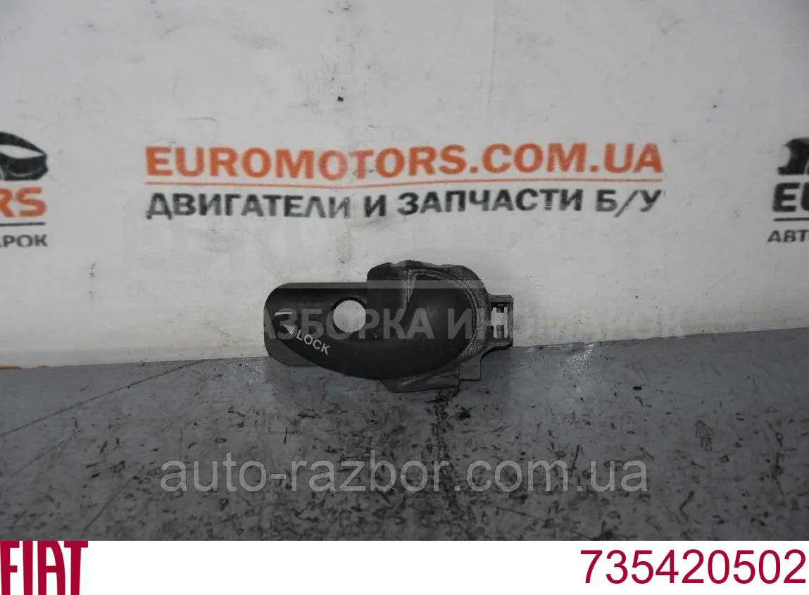 735420502 Fiat/Alfa/Lancia Klamka drzwi przednich wewnętrzna prawa
