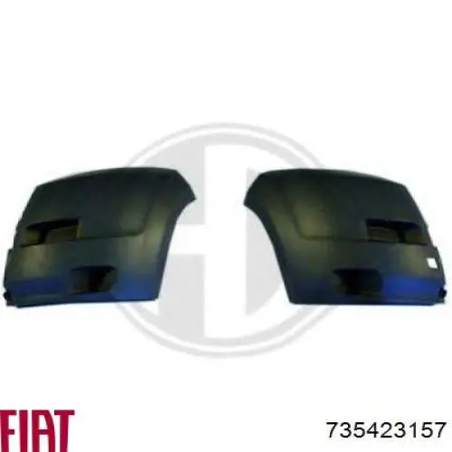 Do koszyka 735423157 Fiat/Alfa/Lancia Zderzak przedni, lewa część