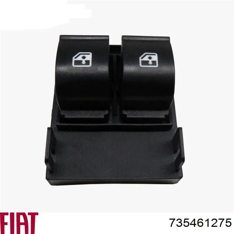 Do koszyka 735461275 Fiat/Alfa/Lancia Panel przyciskowy sterowania podnośnikiem szyby przedni lewy