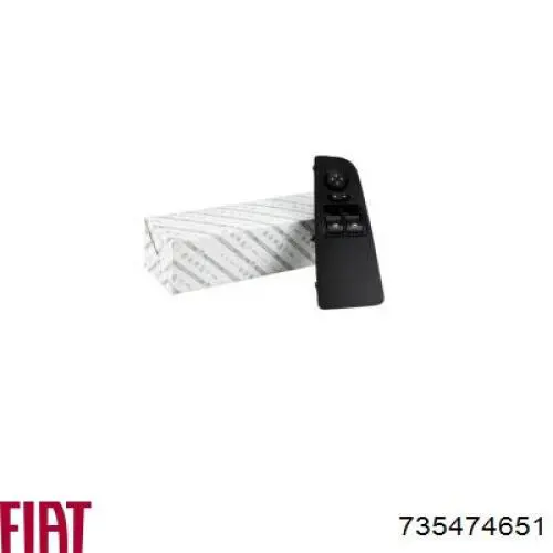 735474651 Fiat/Alfa/Lancia Panel przyciskowy sterowania podnośnikiem szyby przedni lewy