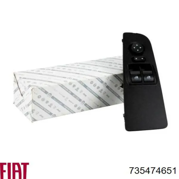 Panel przyciskowy sterowania podnośnikiem szyby przedni lewy Fiat/Alfa/Lancia 735474651 cena, od 62,99 USD