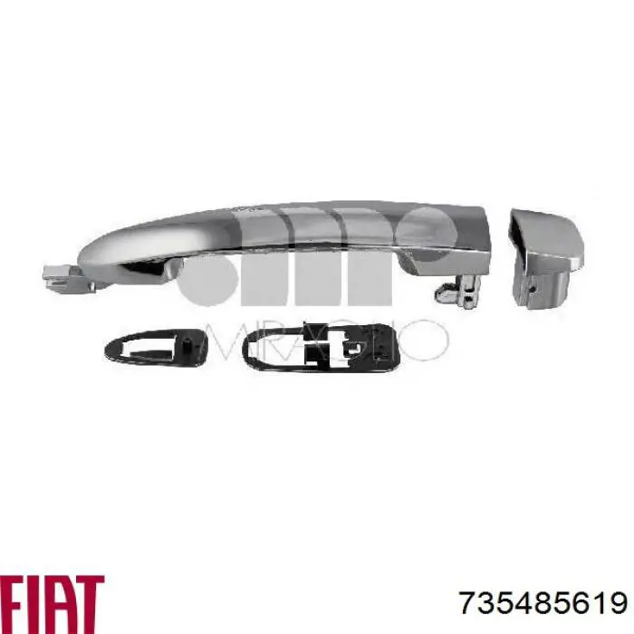 735485619 Fiat/Alfa/Lancia Klamka drzwi przednich zewnętrzna prawa