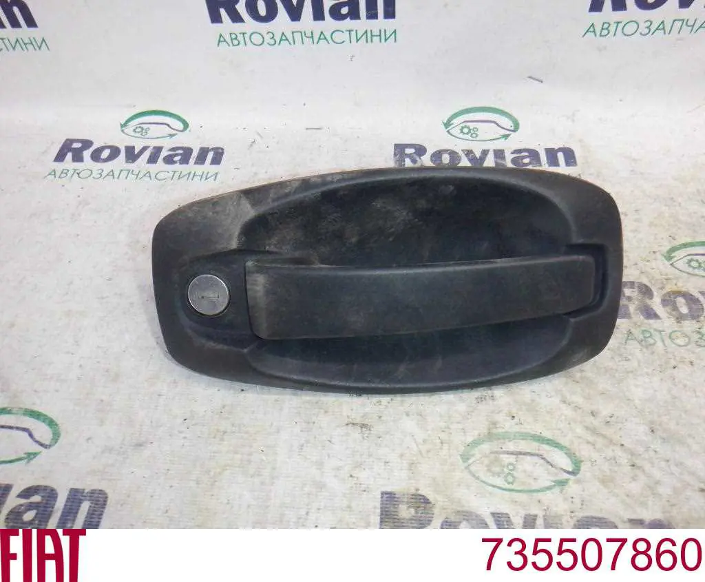 Klamka drzwi bocznych (przesuwnych) zewnętrzna lewa Fiat/Alfa/Lancia 735507860 cena, od 45,97 USD