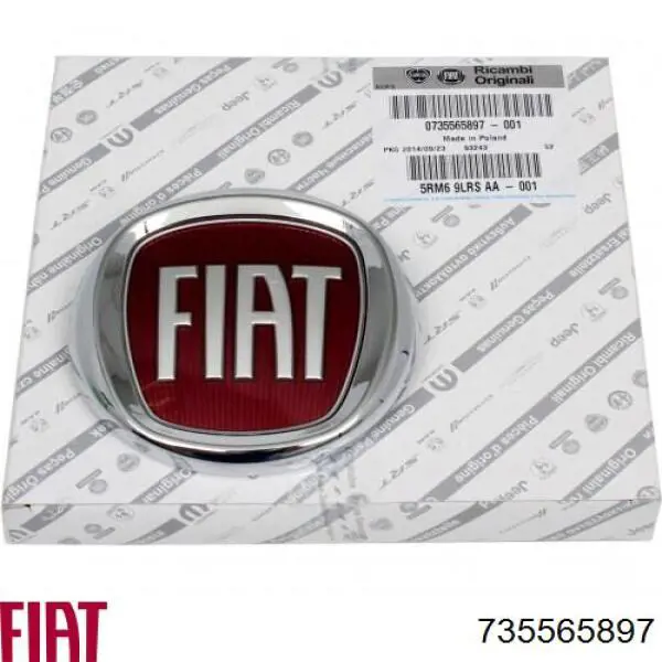 Emblemat na klapę bagaznika (znaczek firmowy) do Fiat Doblo I 223