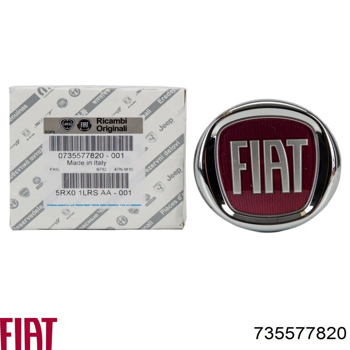 735577820 Fiat/Alfa/Lancia Emblemat na klapę bagaznika (znaczek firmowy)