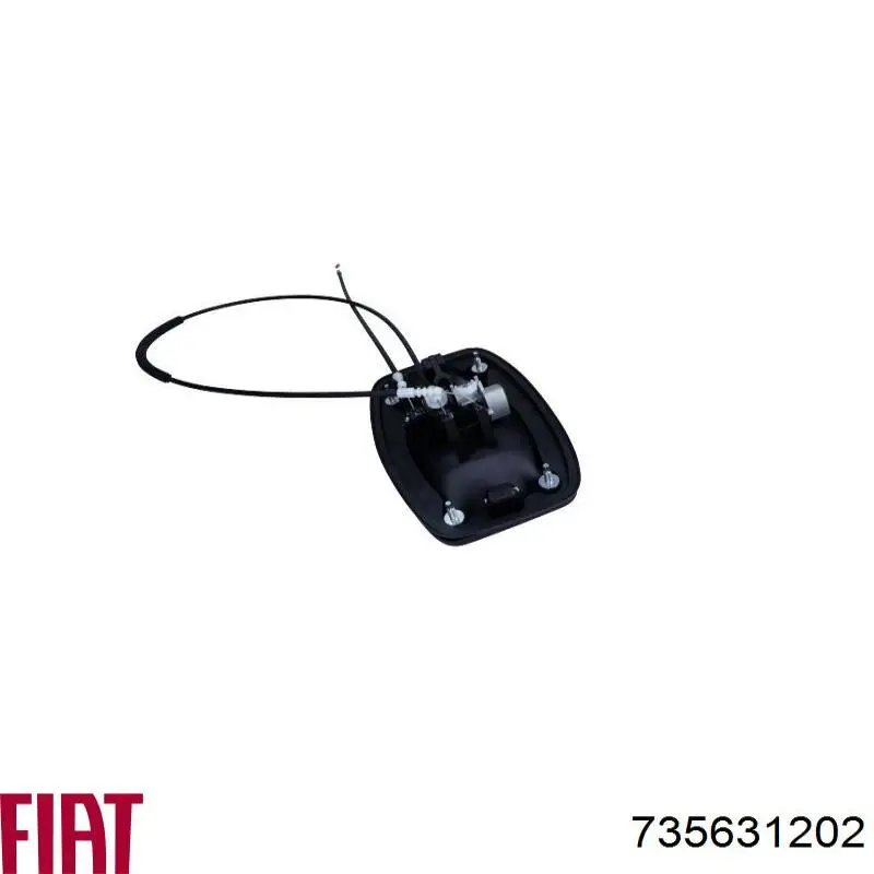 Klamka drzwi bocznych (przesuwnych) zewnętrzna Fiat/Alfa/Lancia 735631202 cena, od 54,48 USD