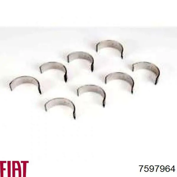 Panewki korbowodowe wału korbowego, zestaw, standardowe (STD) Fiat/Alfa/Lancia 7597964 cena, od 14,01 USD