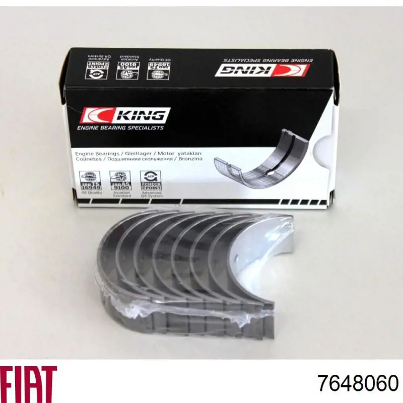 Panewki korbowodowe wału korbowego, zestaw, standardowe (STD) Fiat/Alfa/Lancia 7648060 cena, od 14,08 USD