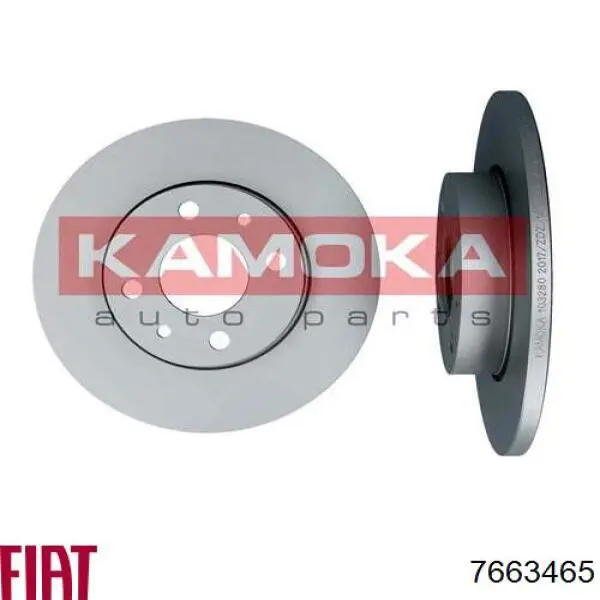 Tarcza hamulcowa tylna 7663465 Fiat/Alfa/Lancia