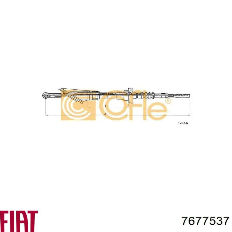 Do koszyka 7677537 Fiat/Alfa/Lancia Linka sprzęgła