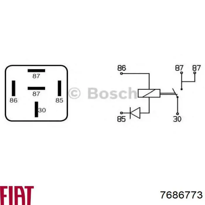 7686773 Fiat/Alfa/Lancia Elektryczne przekaźnik wielofunkcyjne