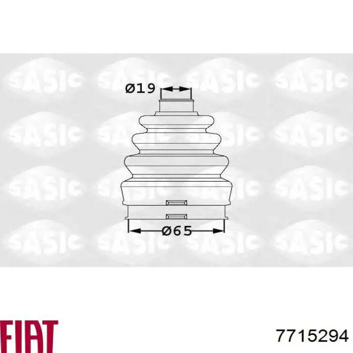 Osłona przegubu homokinetycznego półosi przedniej wewnętrzna Fiat/Alfa/Lancia 7715294 cena, od 11,05 USD