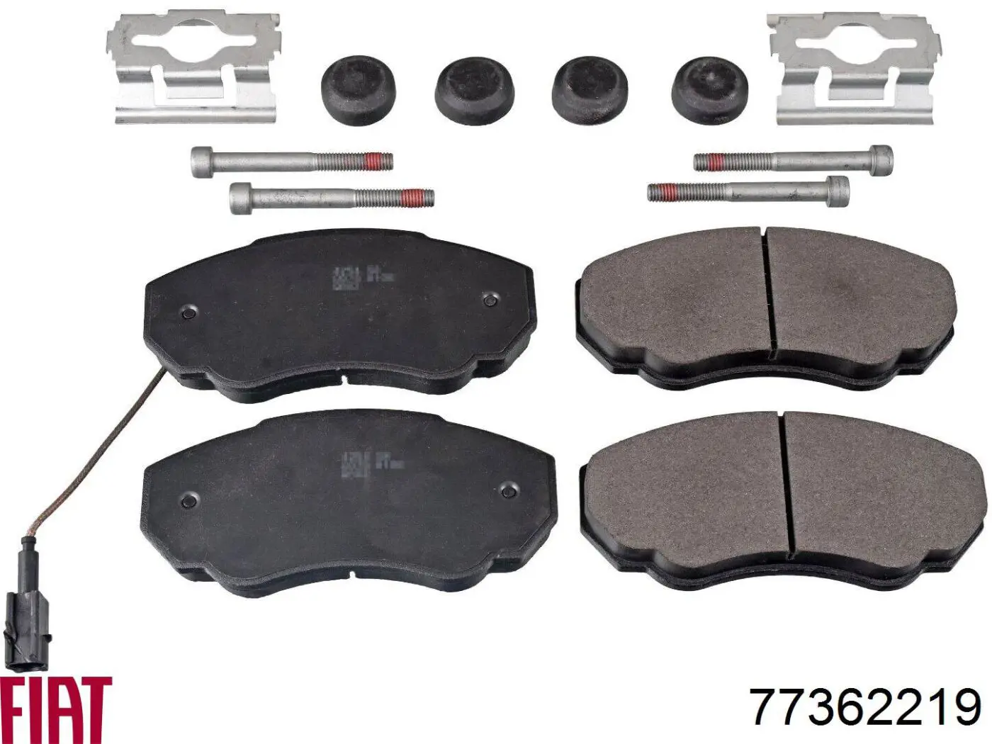 Klocki hamulcowe przednie tarczowe Fiat/Alfa/Lancia 77362219 cena, od 27,00 USD