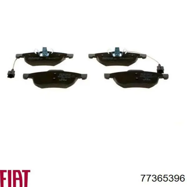 Klocki hamulcowe przednie tarczowe Fiat/Alfa/Lancia 77365396 cena, od 33,16 USD