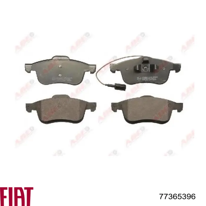 Do koszyka 77365396 Fiat/Alfa/Lancia Klocki hamulcowe przednie tarczowe