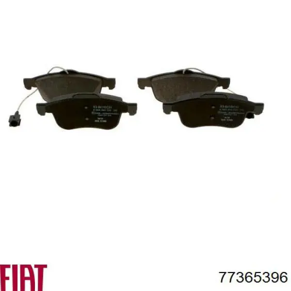 77365396 Fiat/Alfa/Lancia Klocki hamulcowe przednie tarczowe