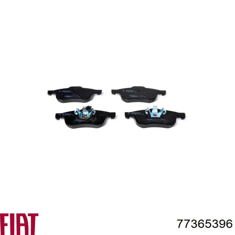 Klocki hamulcowe przednie tarczowe Fiat/Alfa/Lancia 77365396 cena, od 33,16 USD