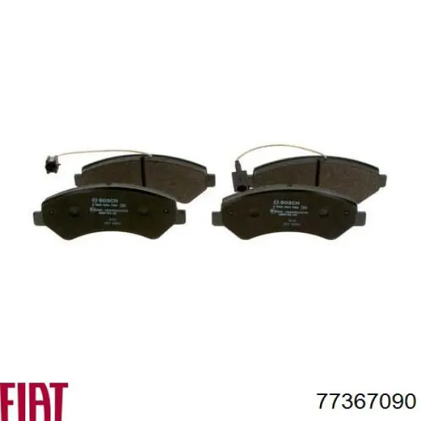 Klocki hamulcowe przednie tarczowe 77367090 Fiat/Alfa/Lancia